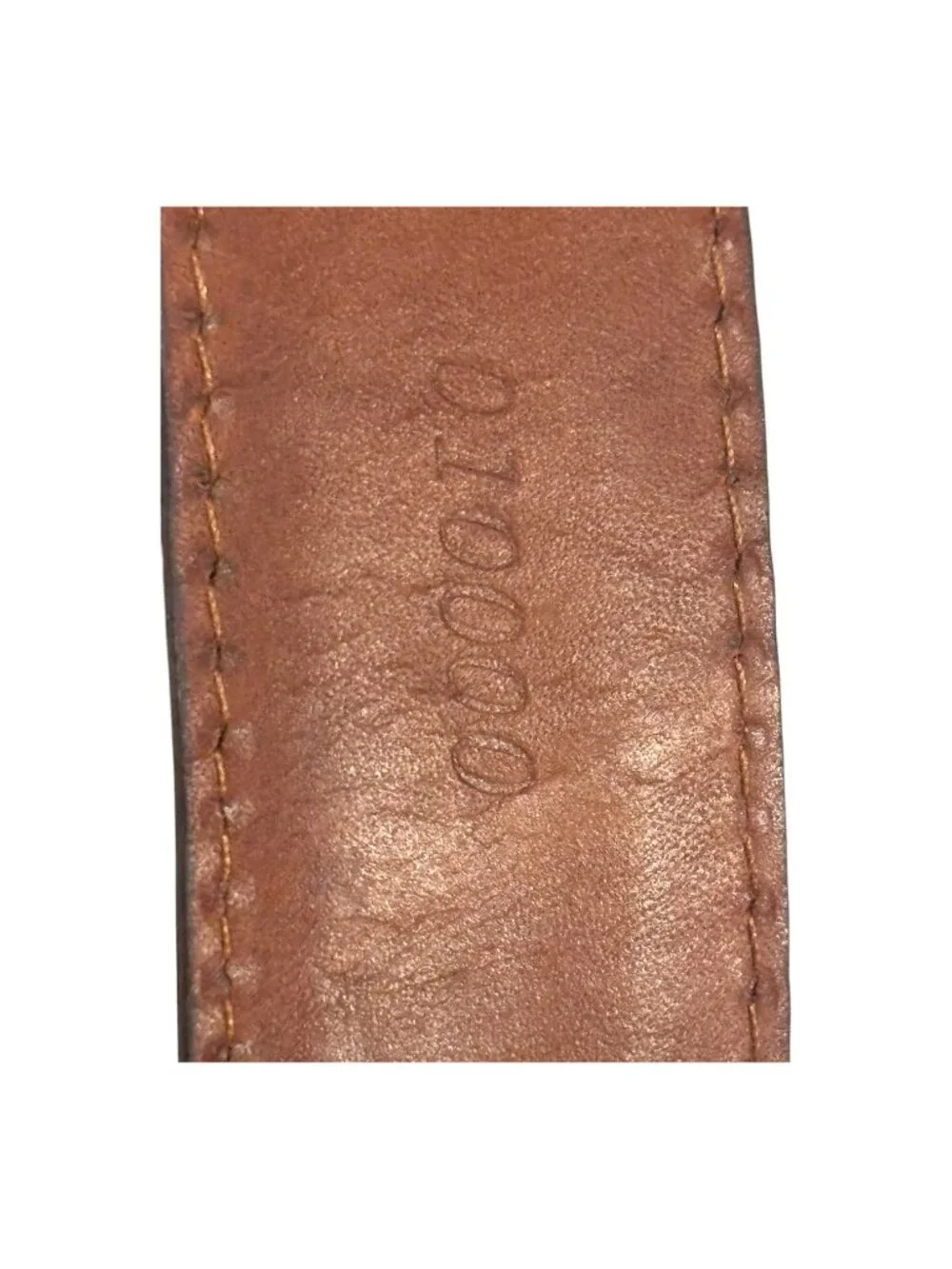 Martin Dingman Genuine Leather Embossed Alligator Croc Belt Brown Size 40 USA 1”